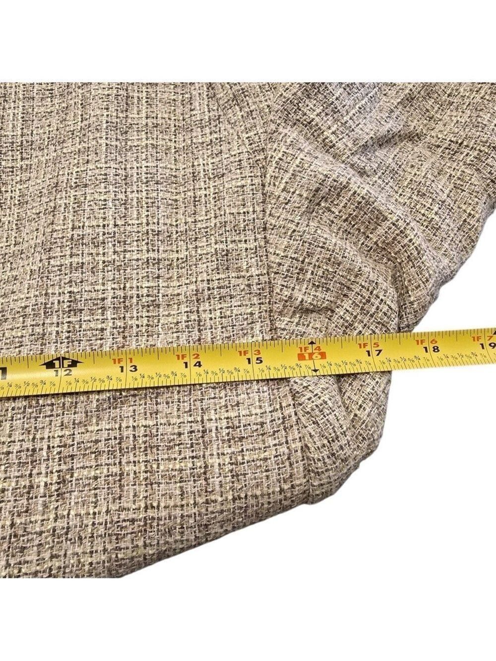Talbots Vintage Tweed Linen Blend Peak Lapel Single Breasted Blazer Sz 8 - Picture 13 of 14